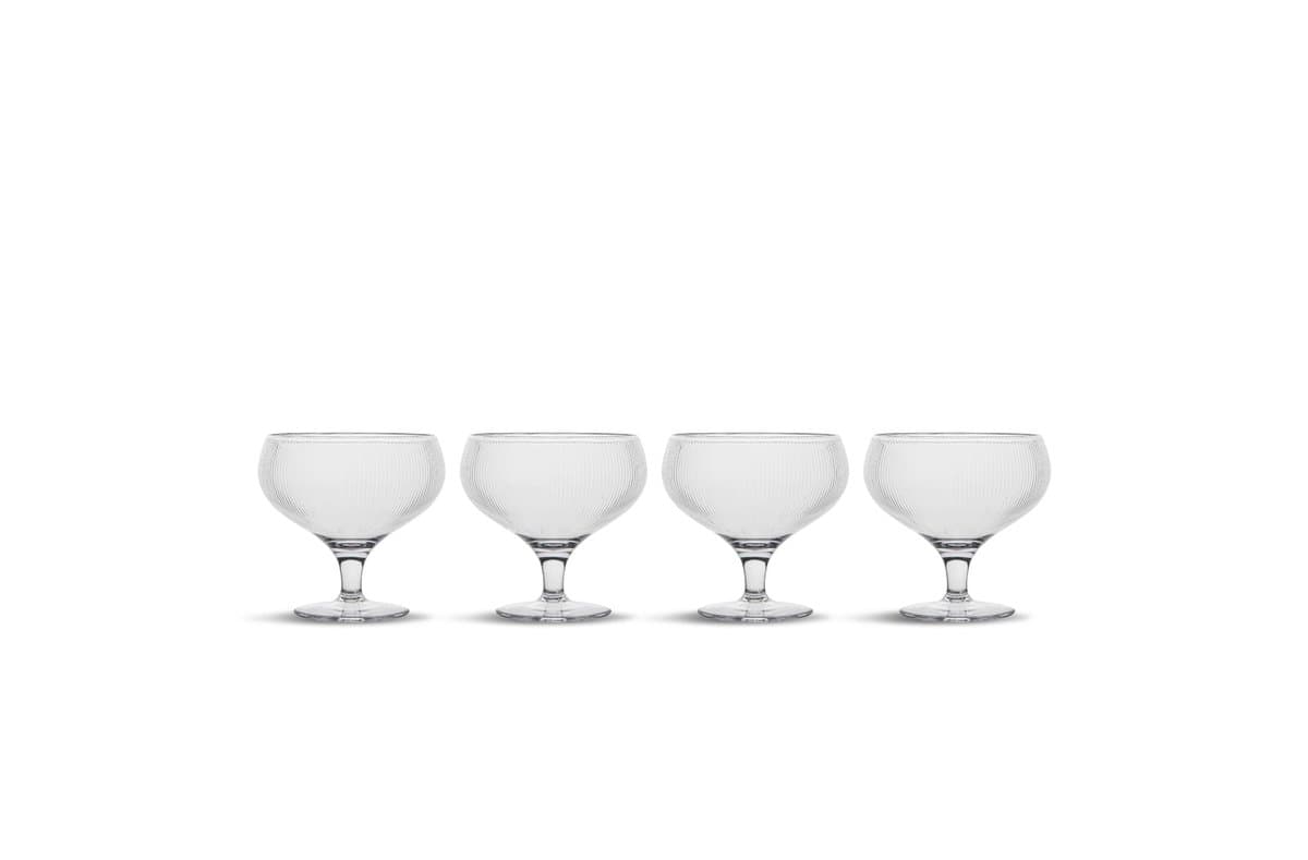 Billi coupe glass set of 4 3