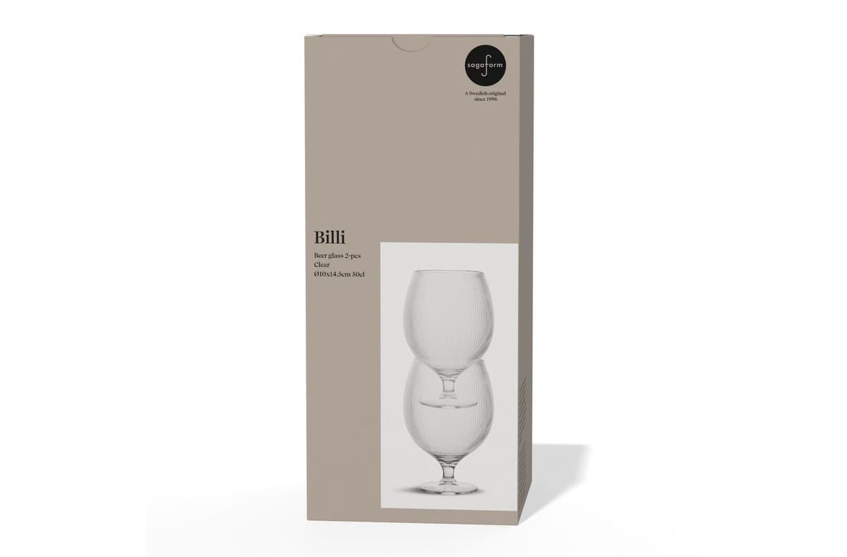 Billi beer glass set of 2 4
