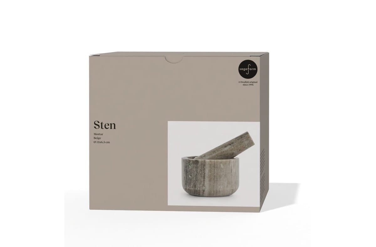 Sagaform Sten  Travertine Marble mortar 4