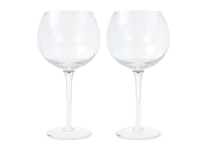 Byon Opacity set of 2 wineglasses with stylish glass pattern 470ml 2