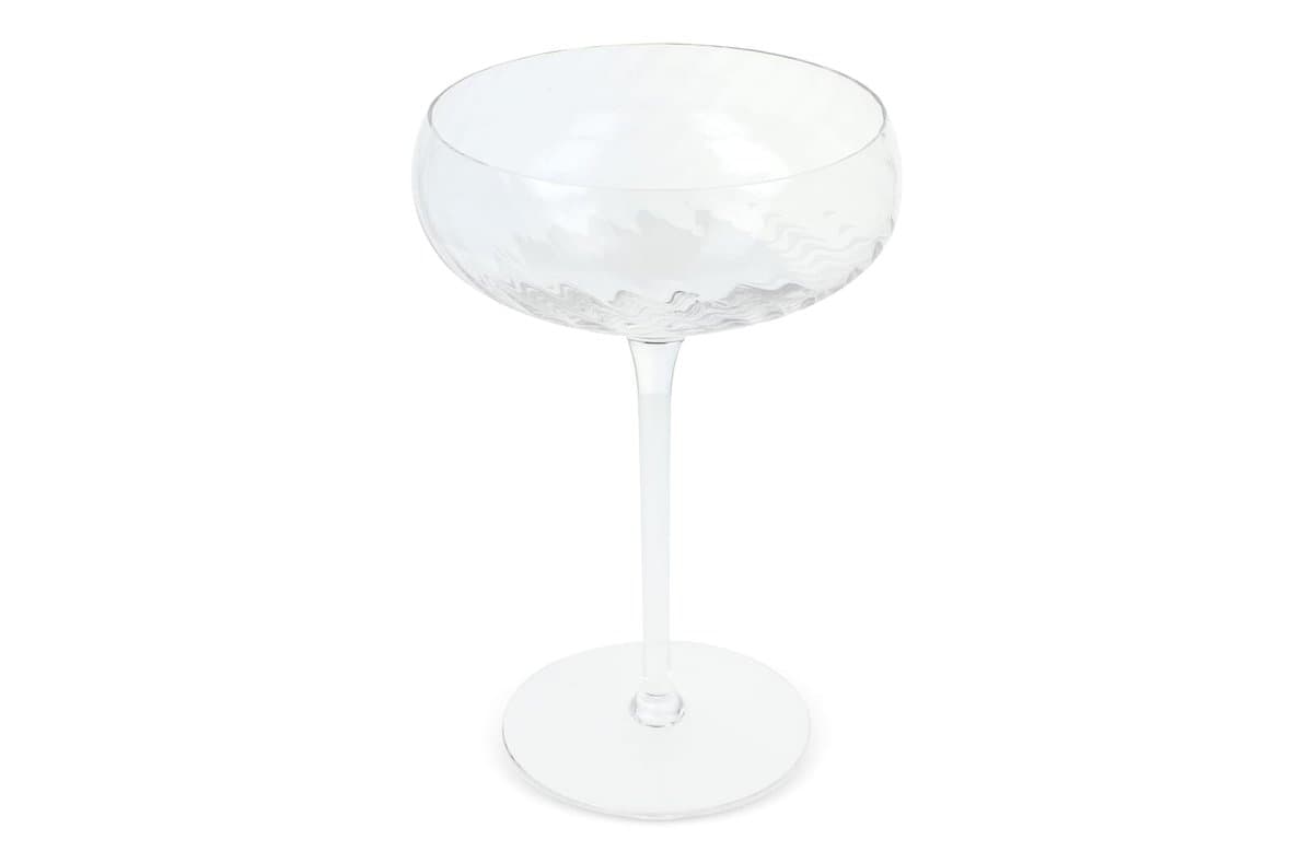 Byon Opacity set of 2 champagne glasses with stylish glass pattern 300ml 4