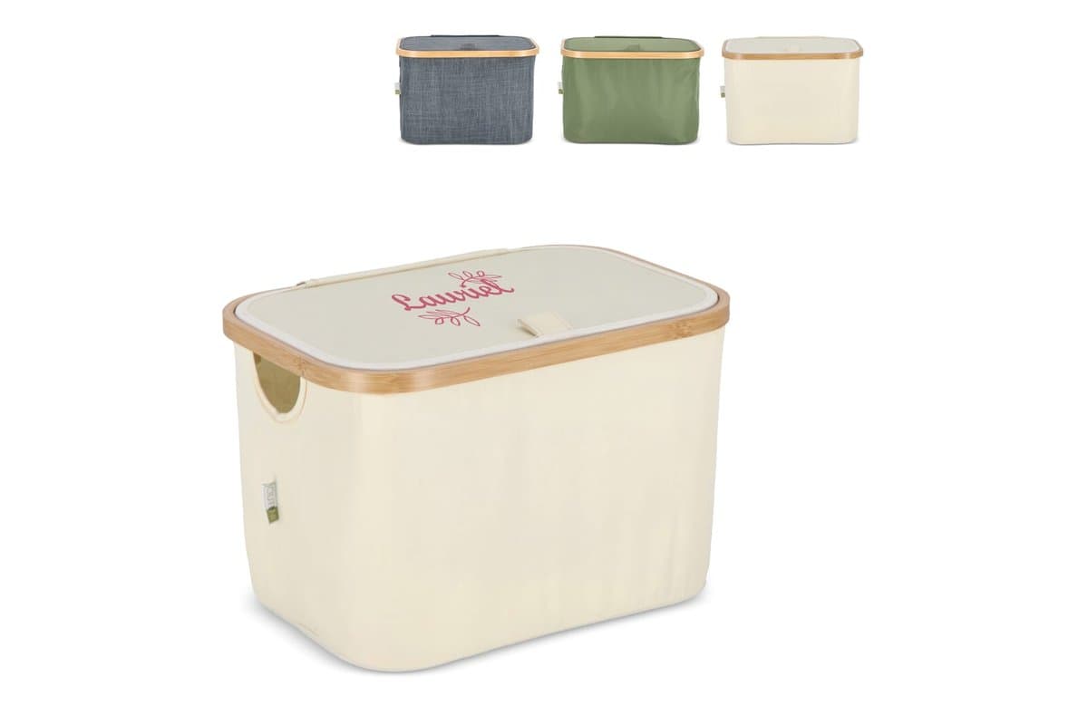 InSideOut folding basket with lid Sogne 38 x 26 x 25cm rPET