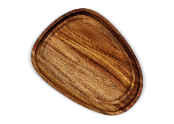 InSideOut 2-pack wooden trays in organic shape 2