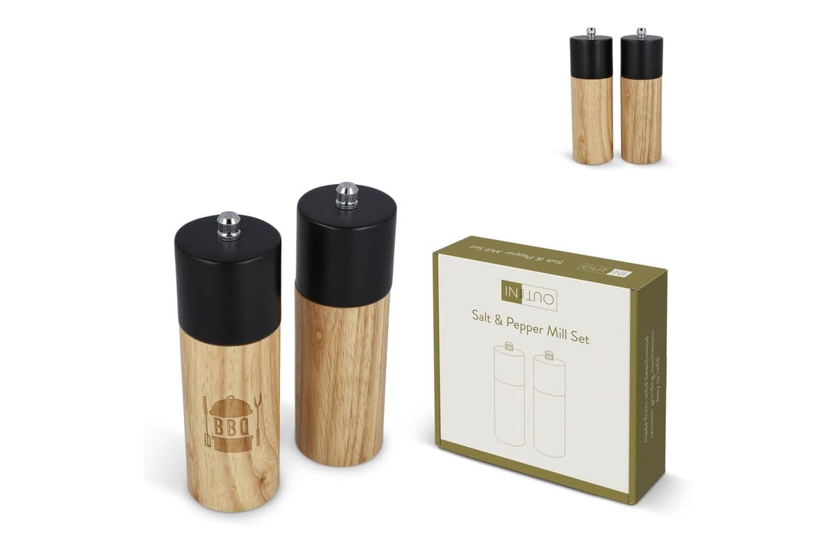 InSideOut Wooden Salt and Pepper Mill set