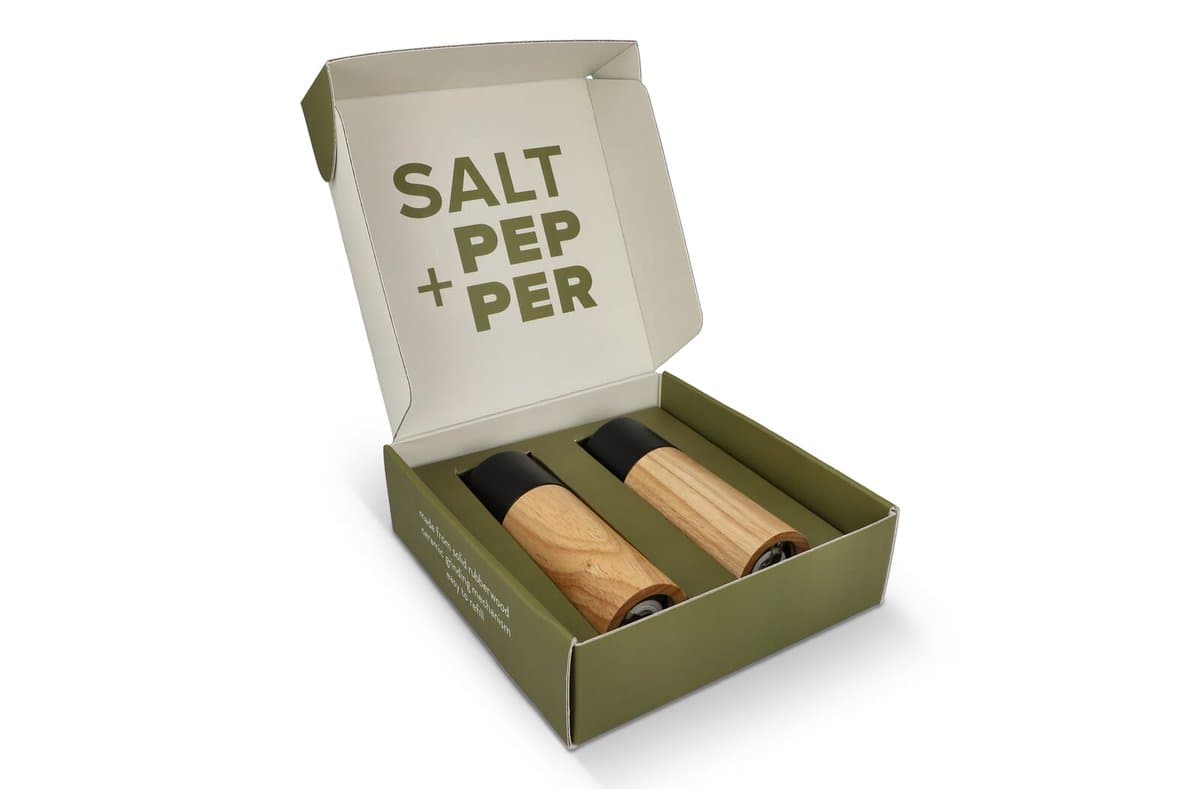 InSideOut Wooden Salt and Pepper Mill set 4