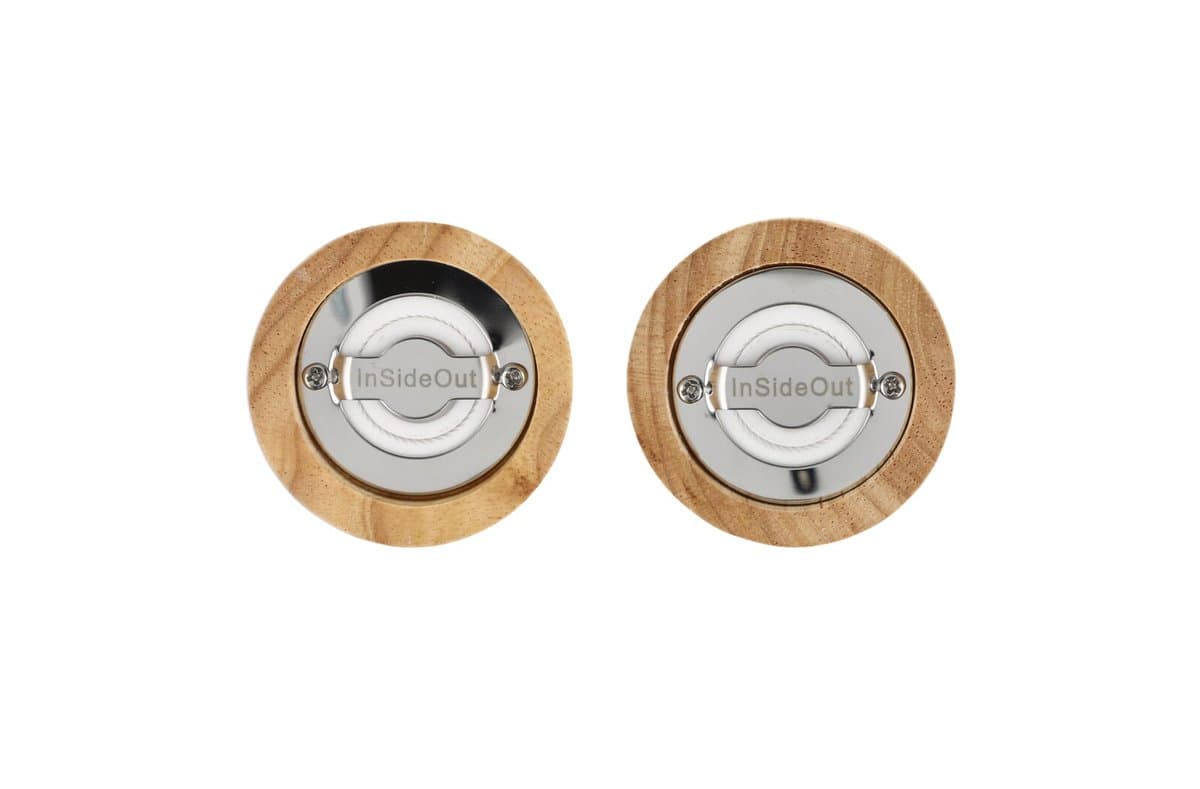 InSideOut Wooden Salt and Pepper Mill set 5