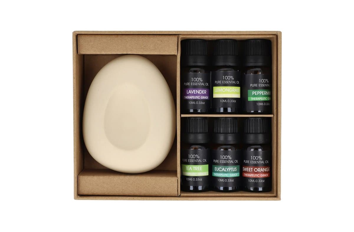 InsideOut Aroma Pebble Giftset with 6 essential oils 5