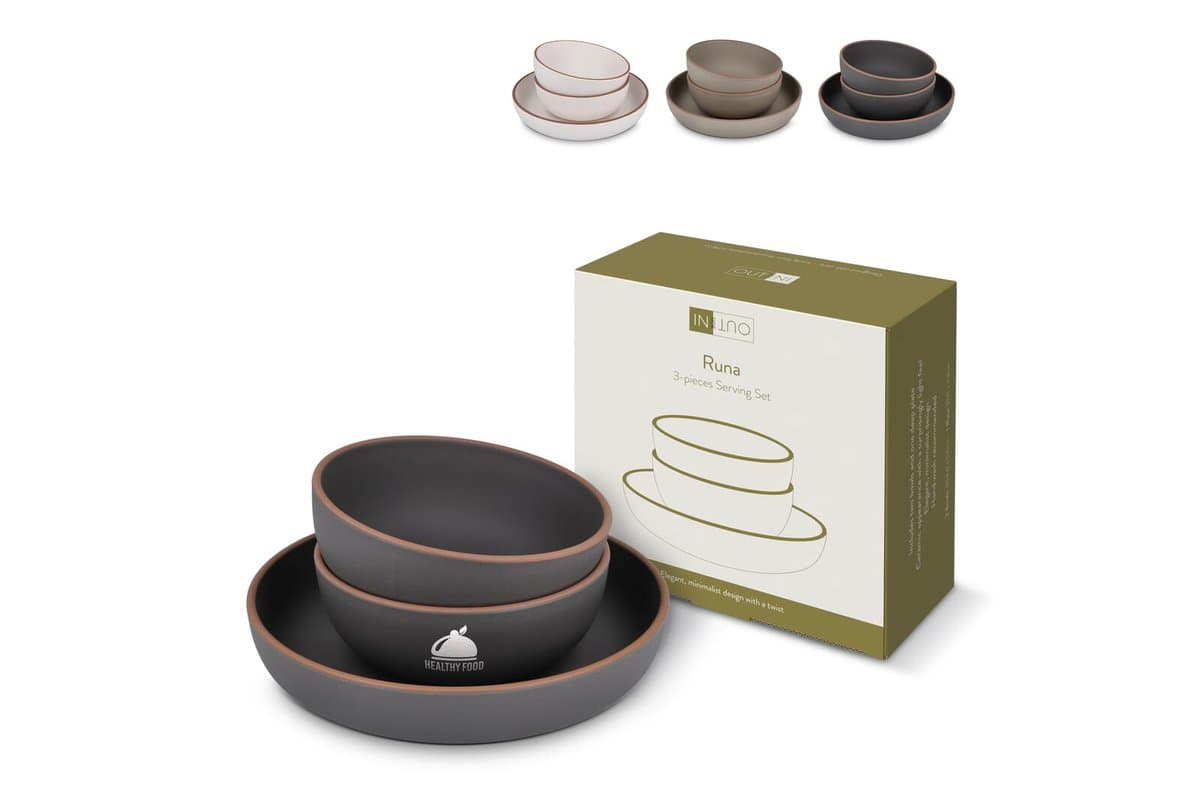 InSideOut 3-Piece Serving set Runa, made of rPET