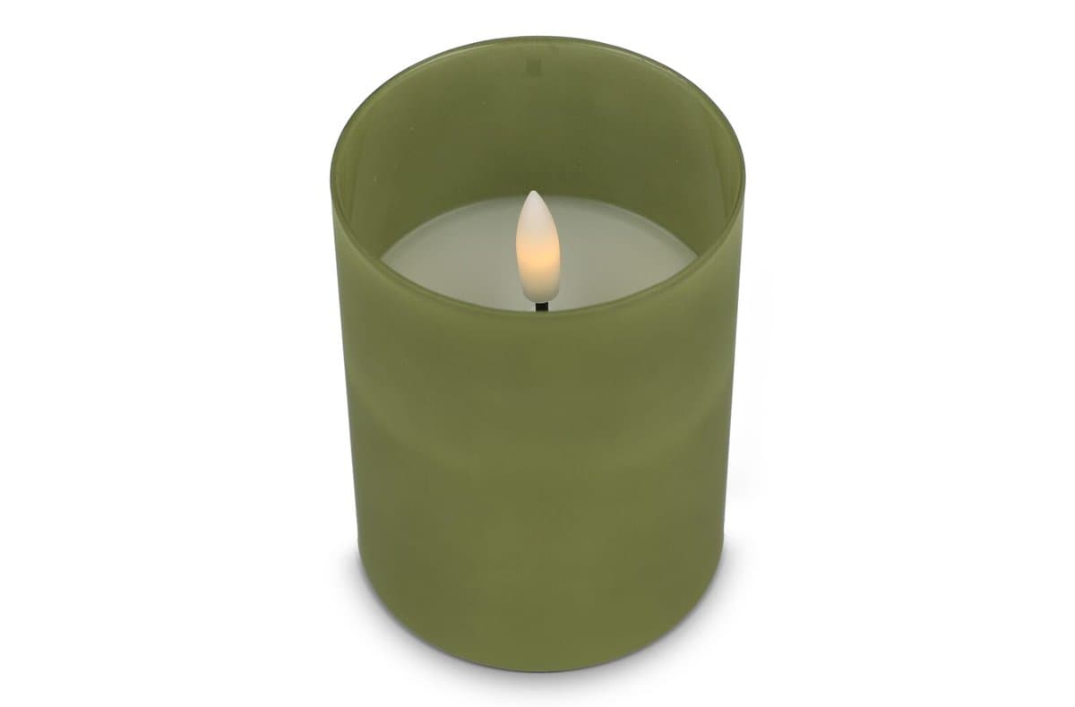 Nyelle Rechargeable LED Wax Candle in Glass 3