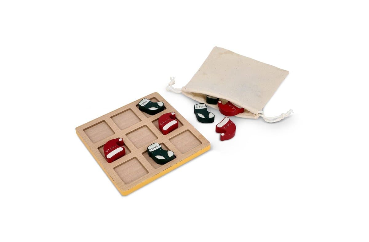 InSideOut Wooden Christmas tic tac toe 3