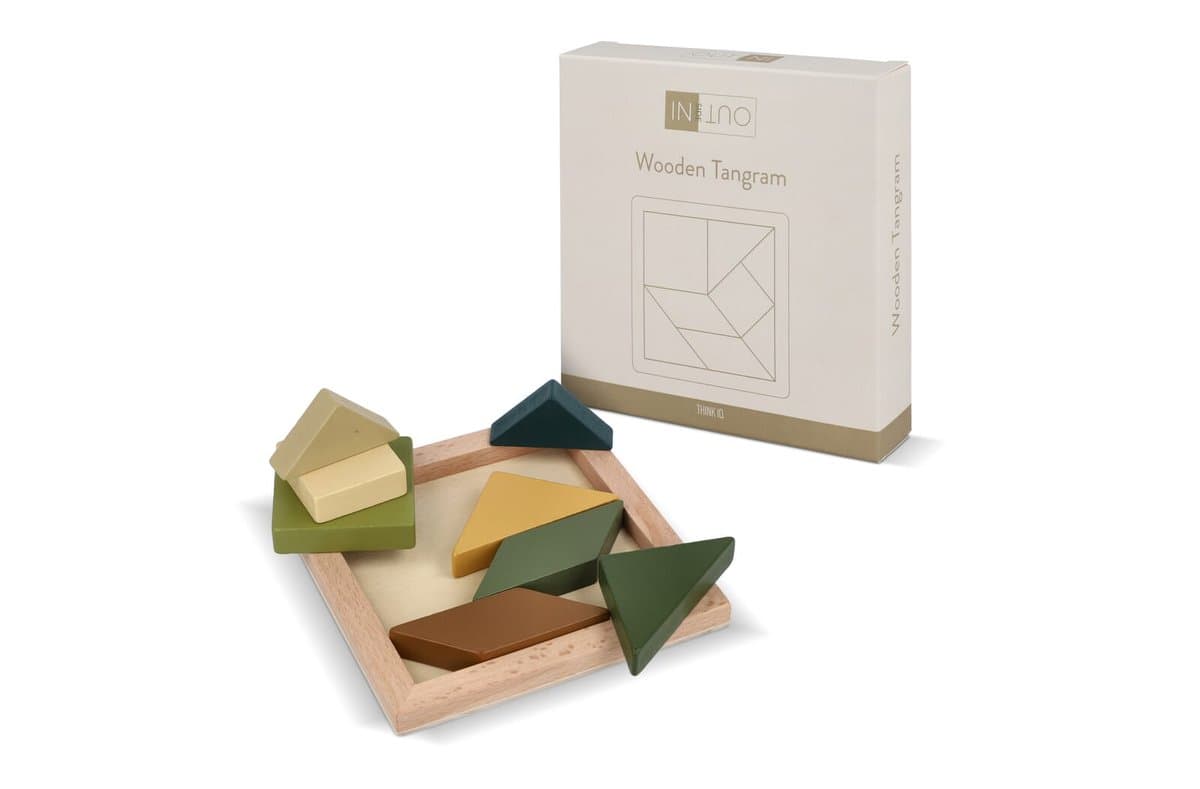 InSideOut Wooden Tangram think IQ puzzle 4