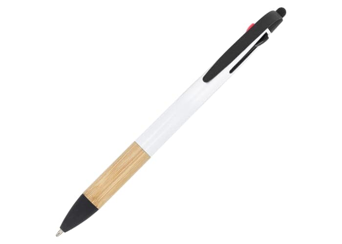3-colour pen with bamboo grip 2