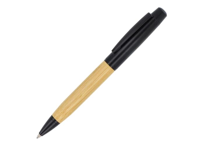 Metal Ball pen bamboo in tube 2