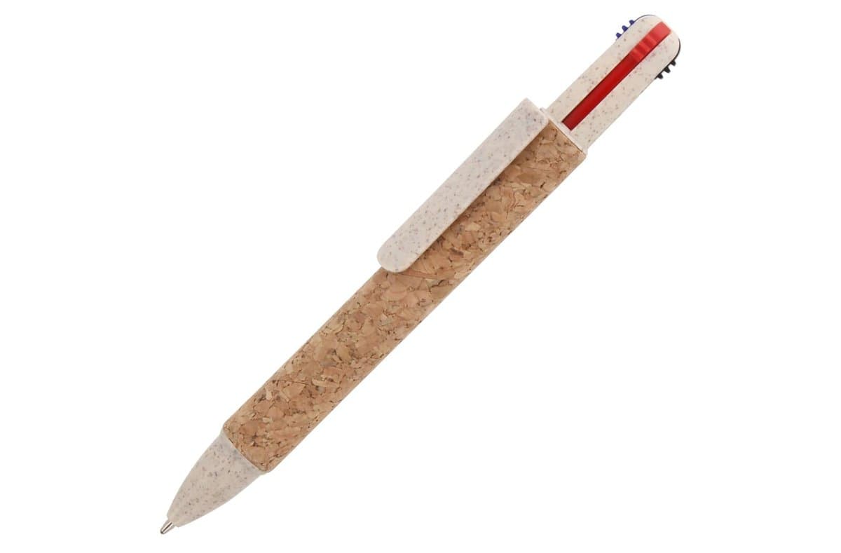 Ball pen 4-color Cork 3