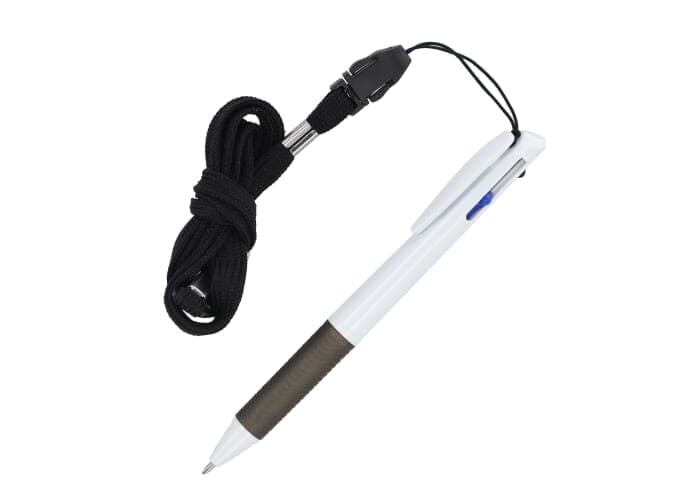 3 Colour pen with grip and keycord 2