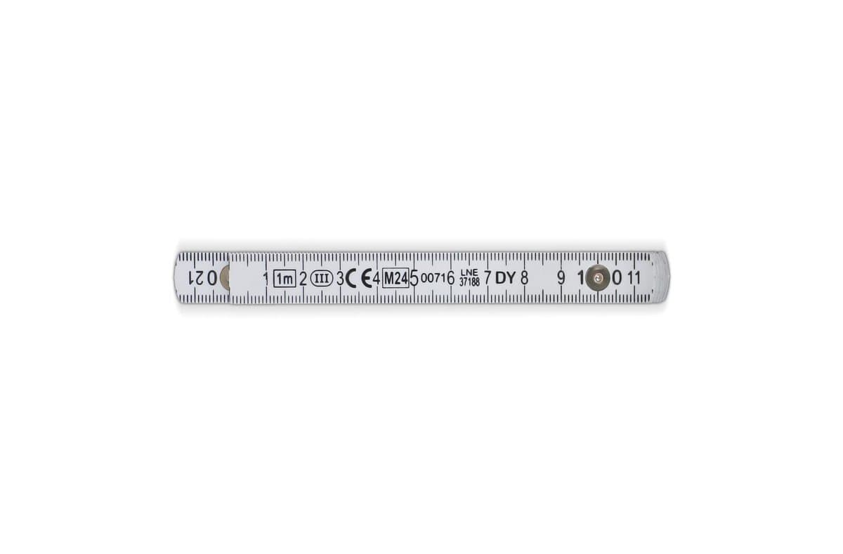 Calibrated foldable ruler 1m 5
