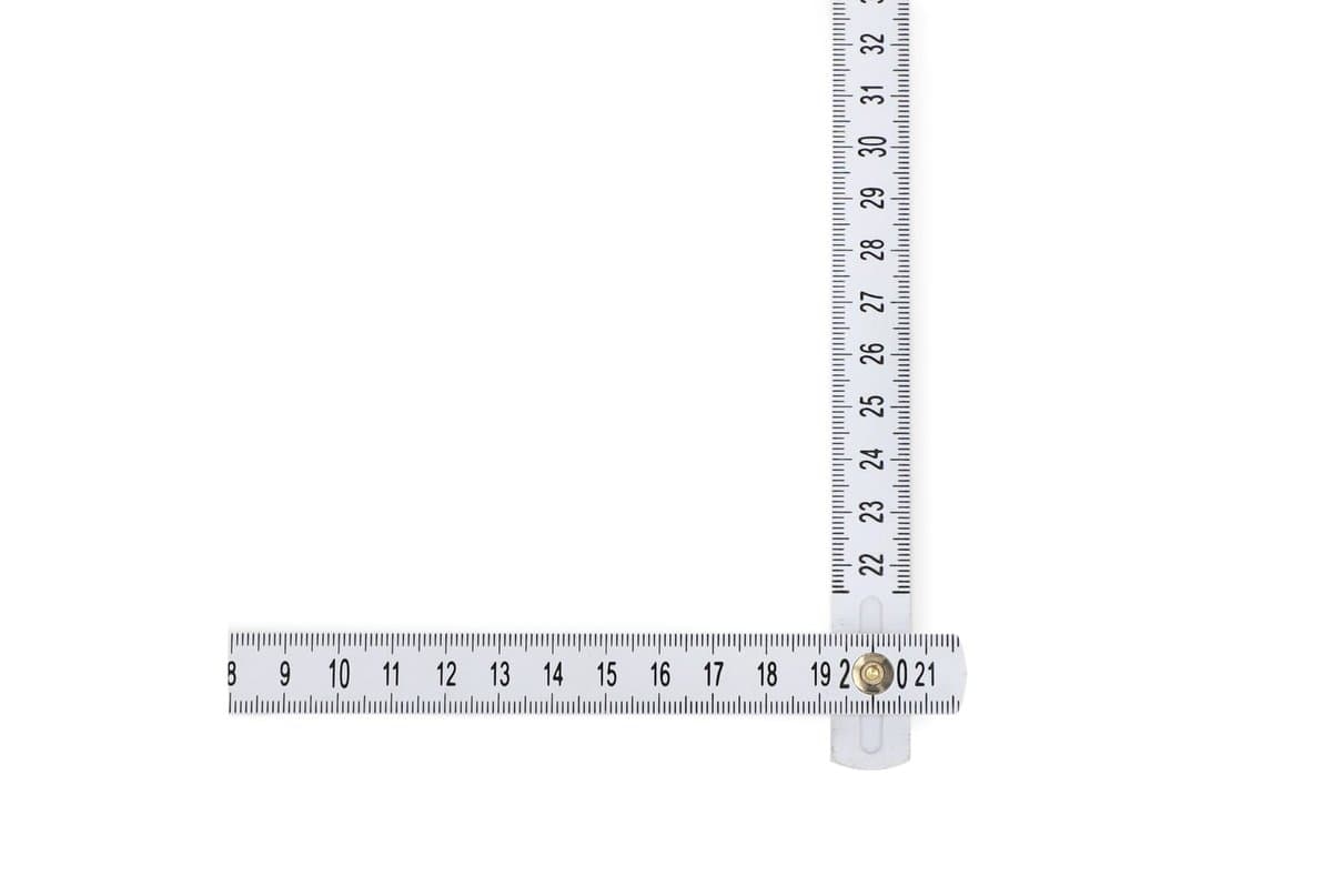 Calibrated foldable ruler 2m 5