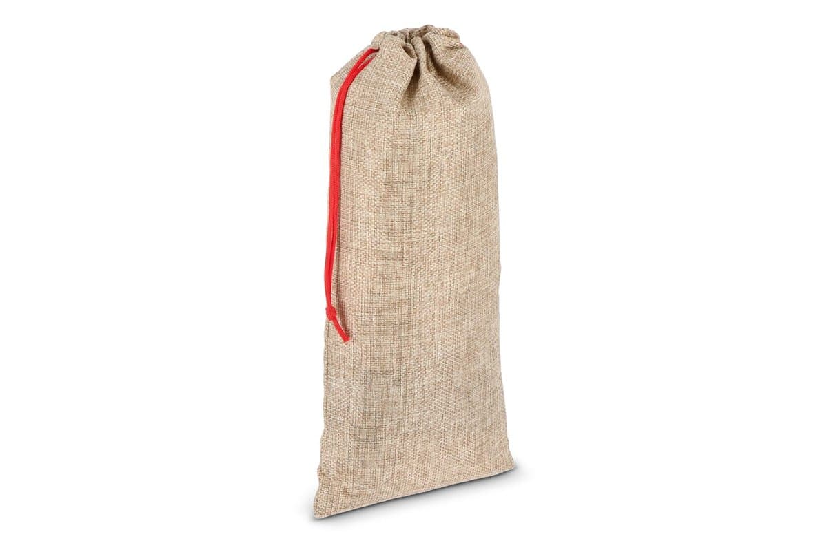 Jute-style bottle pouch 14 x 34 cm 3