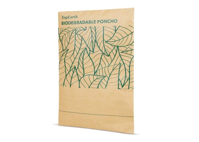 Biodegradable rain poncho 2