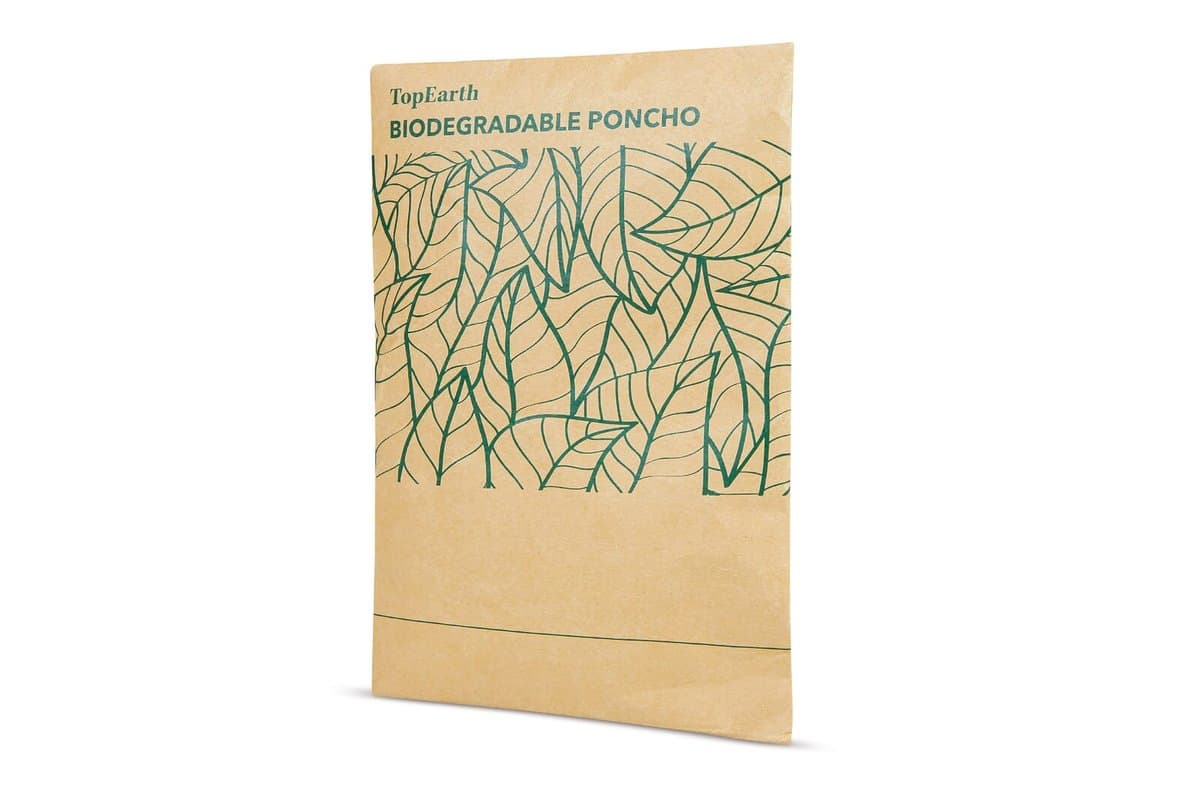 Biodegradable rain poncho 3