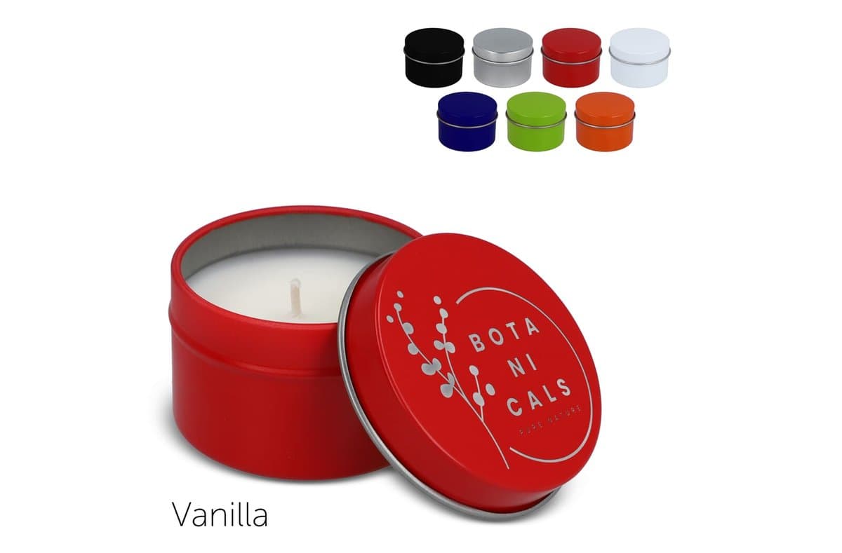 Dhyana scented plant based candle in recycled tin