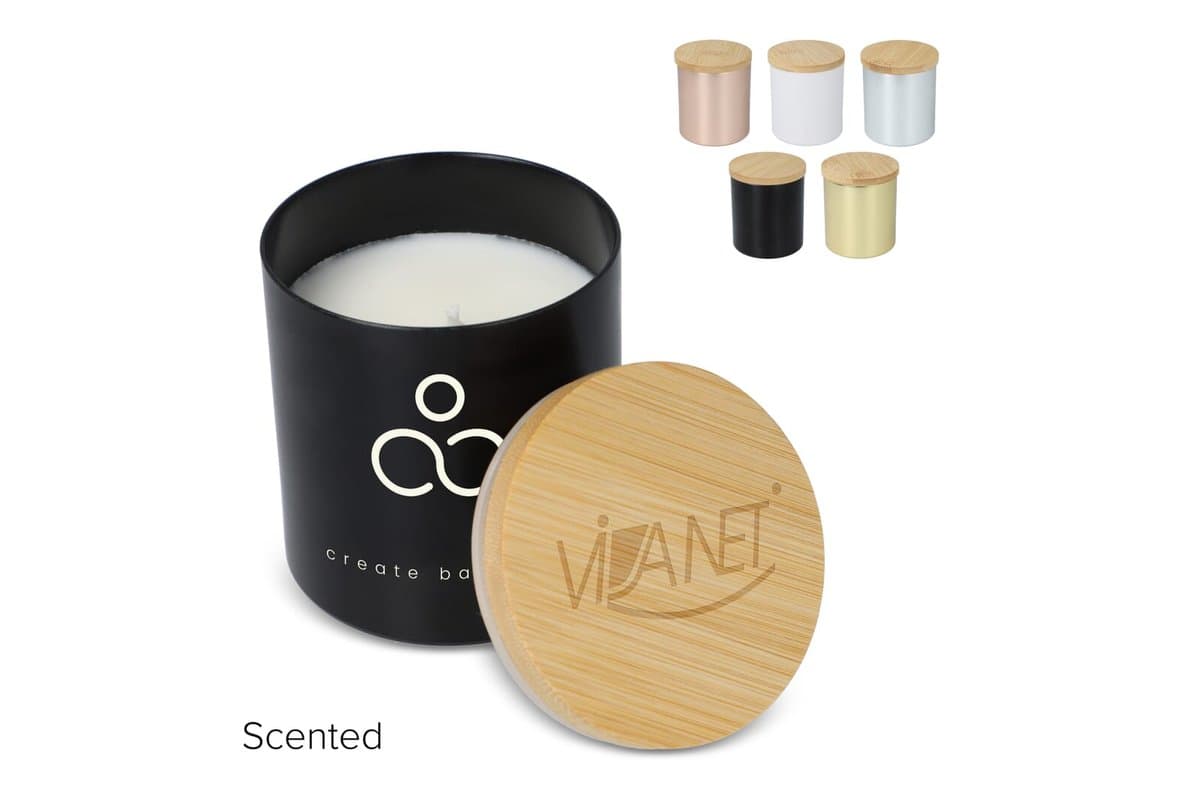 Bhakti scented plant based candle in recycled aluminium jar
