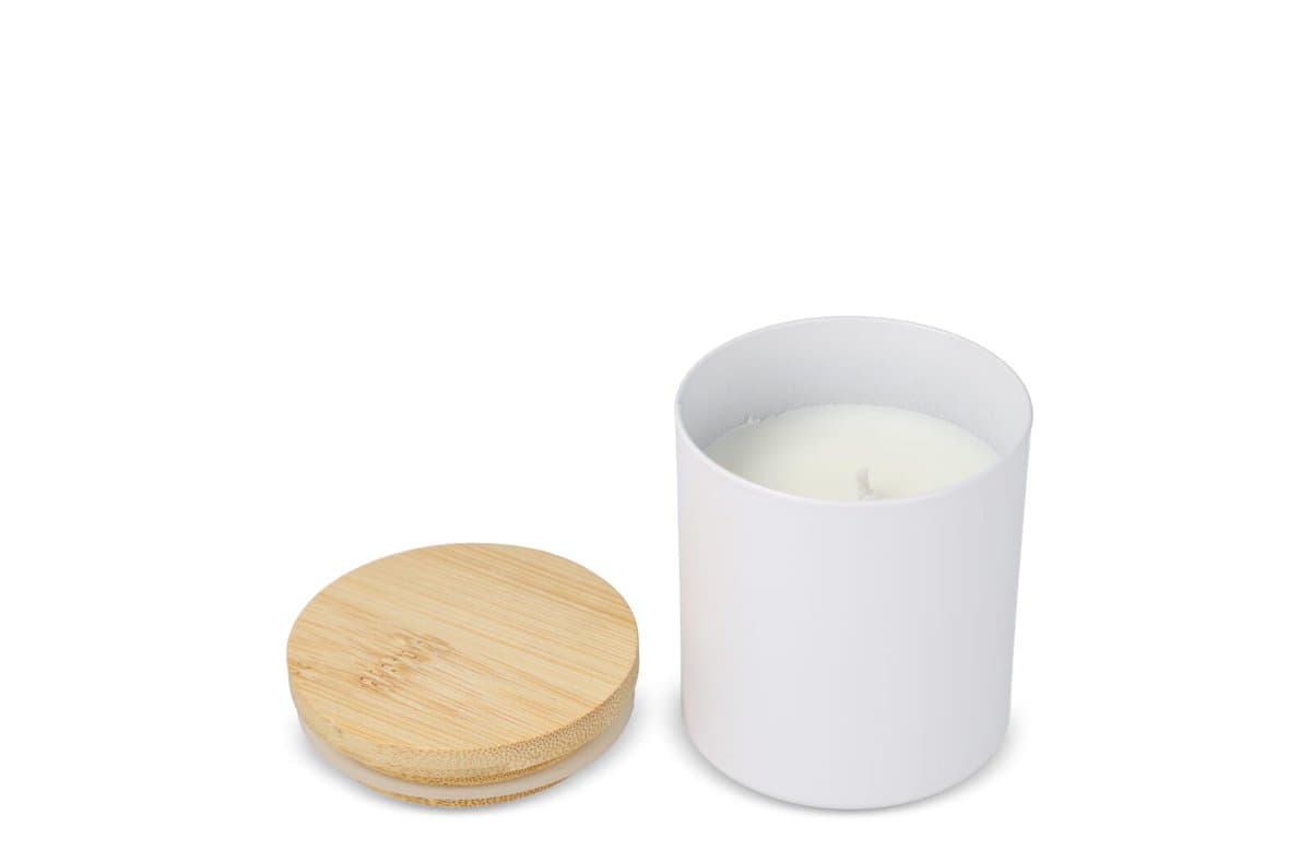 Bhakti scented plant based candle in recycled aluminium jar 4