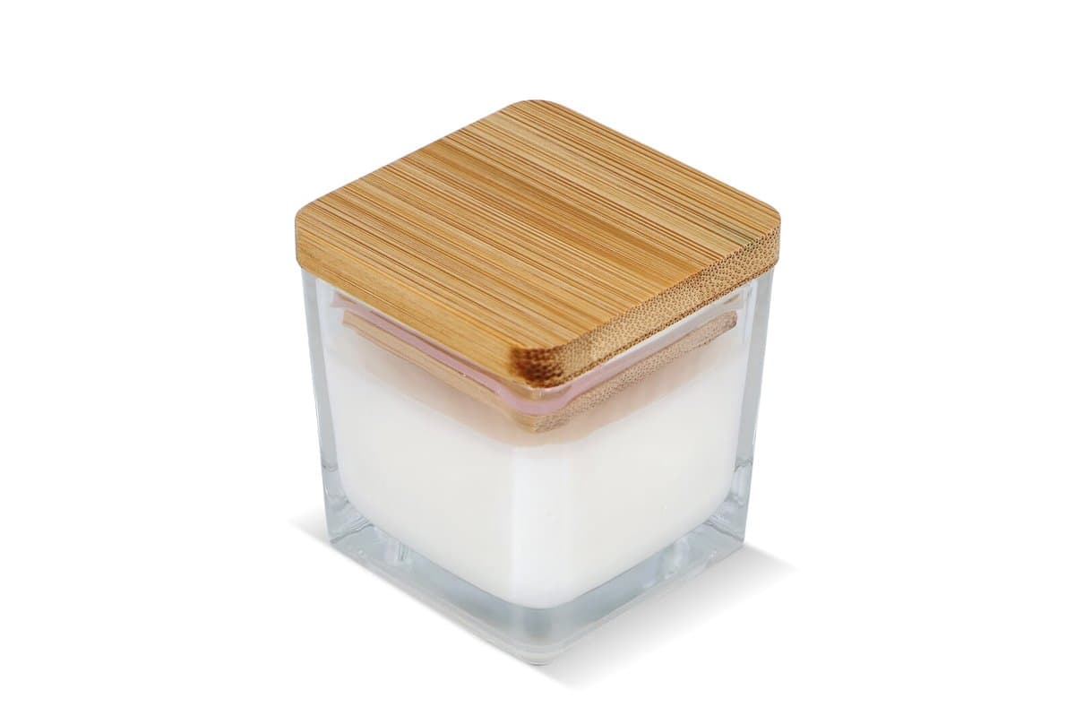 Chakra plant based candle in glass jar 3