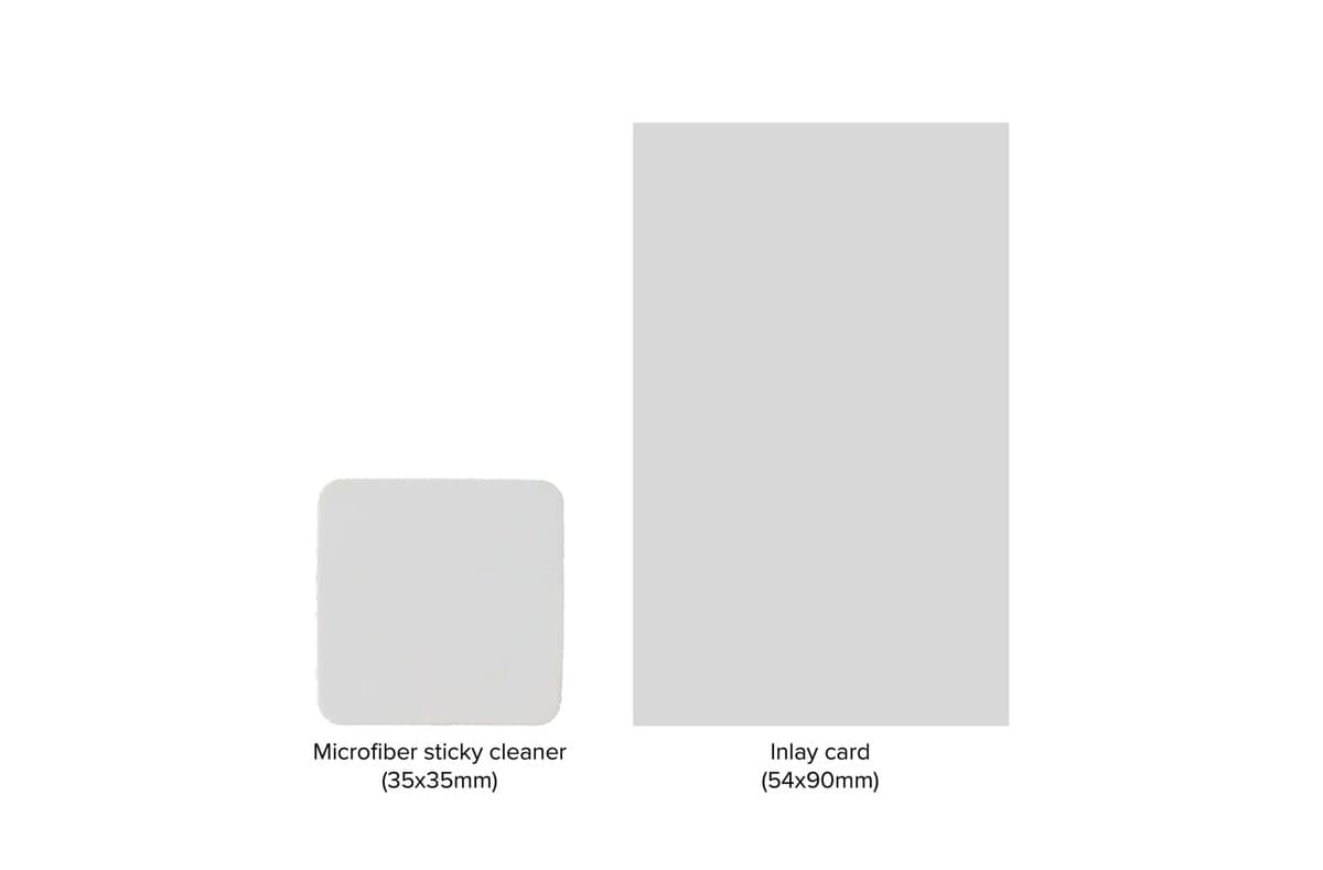 Microfiber sticky cloth with antibacterial treatment 35x35mm 4