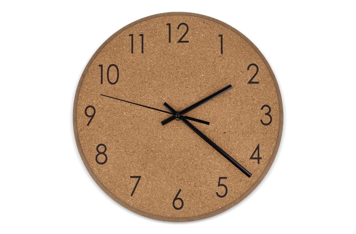 Cork wall clock 3