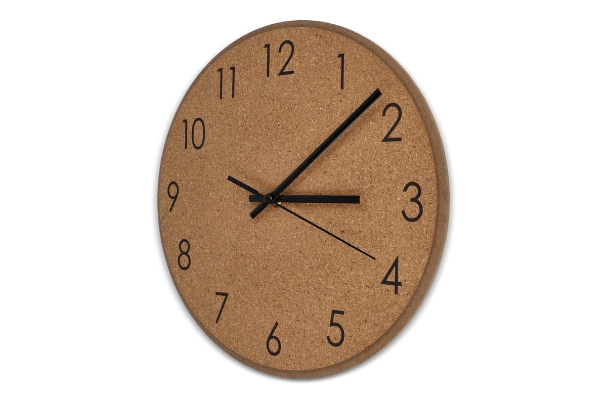 Cork wall clock 4