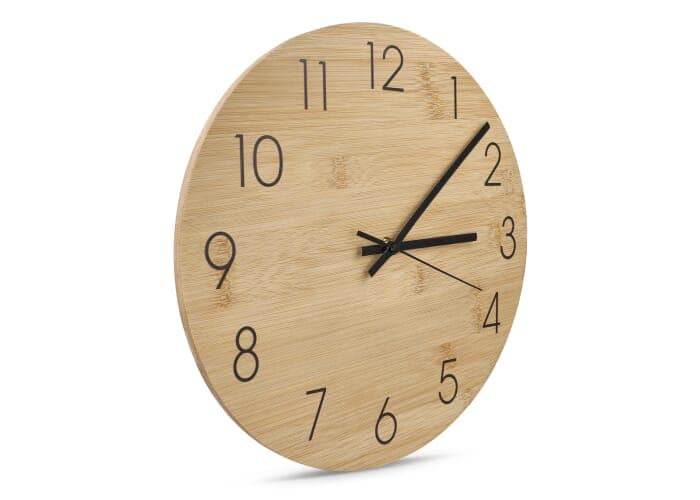 Wall clock bamboo 2
