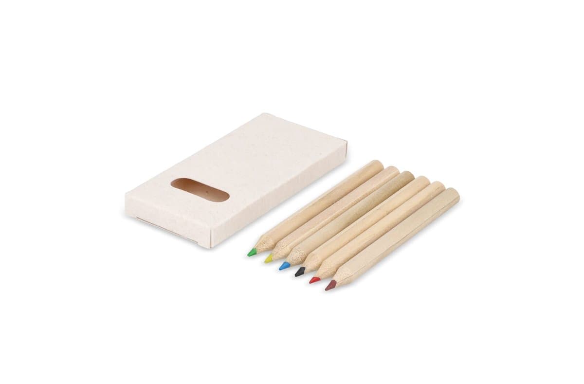 6 colouring pencils in recycled milkcarton box 3