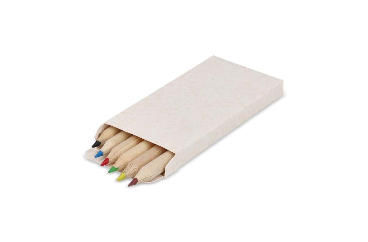 6 colouring pencils in recycled milkcarton box 4