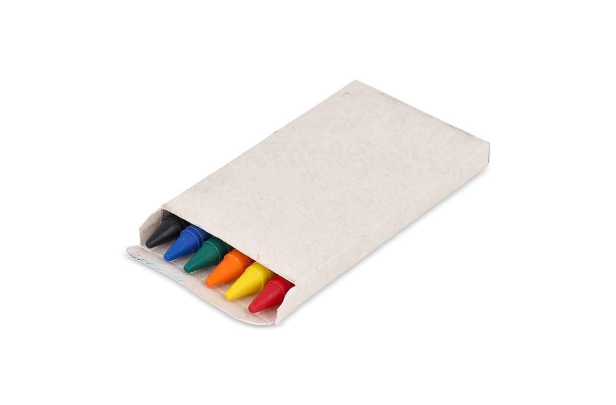 6 crayons in recycled milkcarton box 3