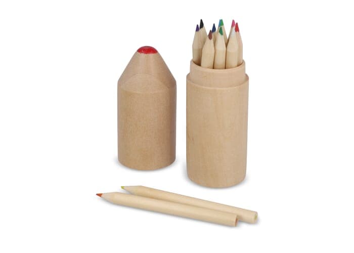 Premium wooden colouring pencil set 2