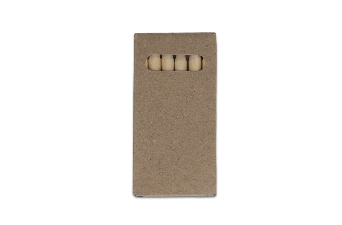6 colouring pencils in kraft box 3