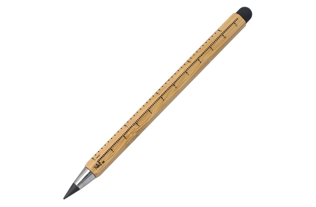 Sustainable long-life pencil & ruler bamboo 3