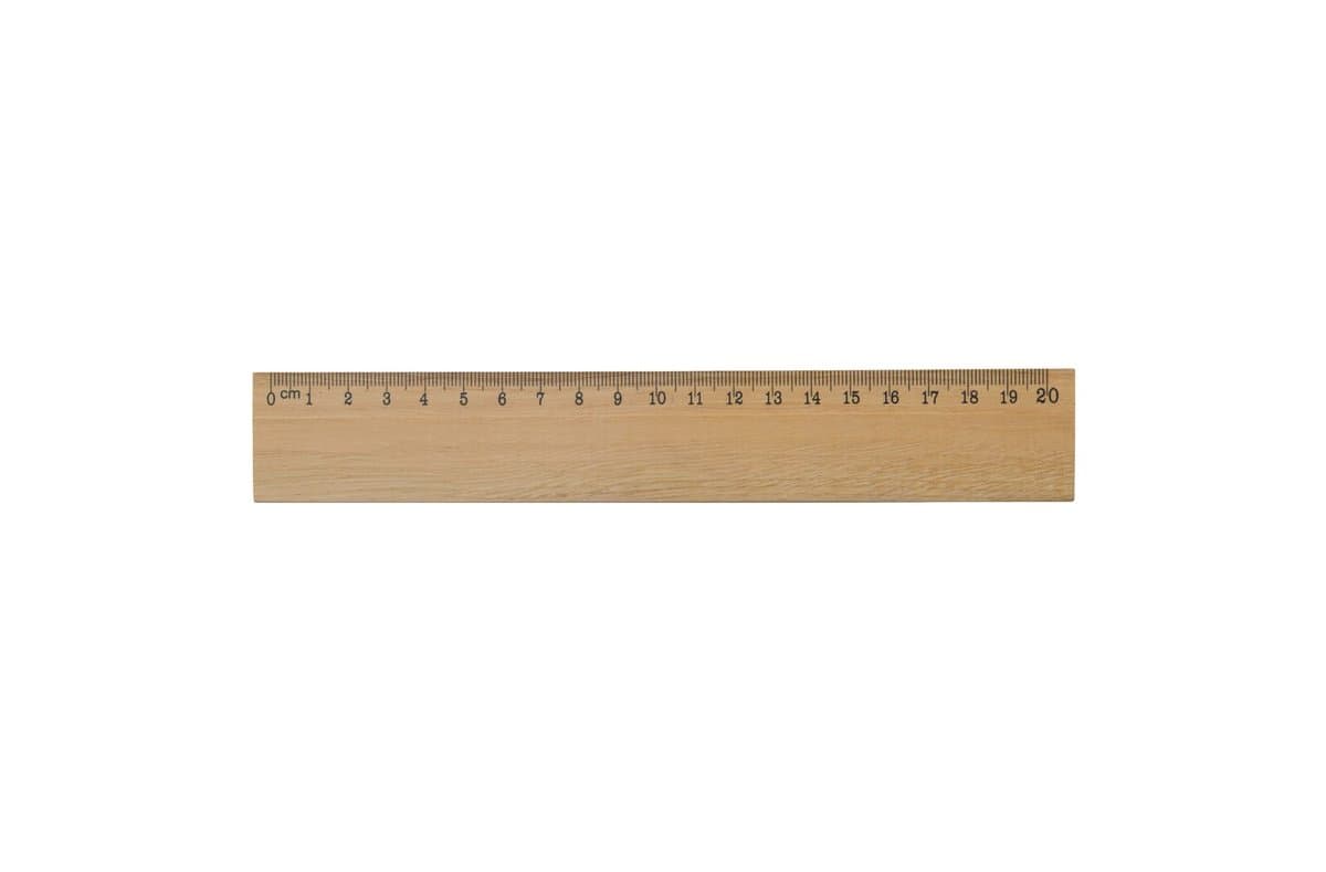 Ruler wood 20cm 3