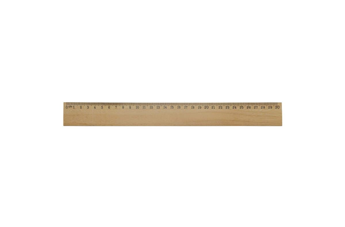 Ruler wood 30cm 3