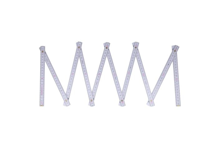 Folding ruler wood 2m premium coloured 2