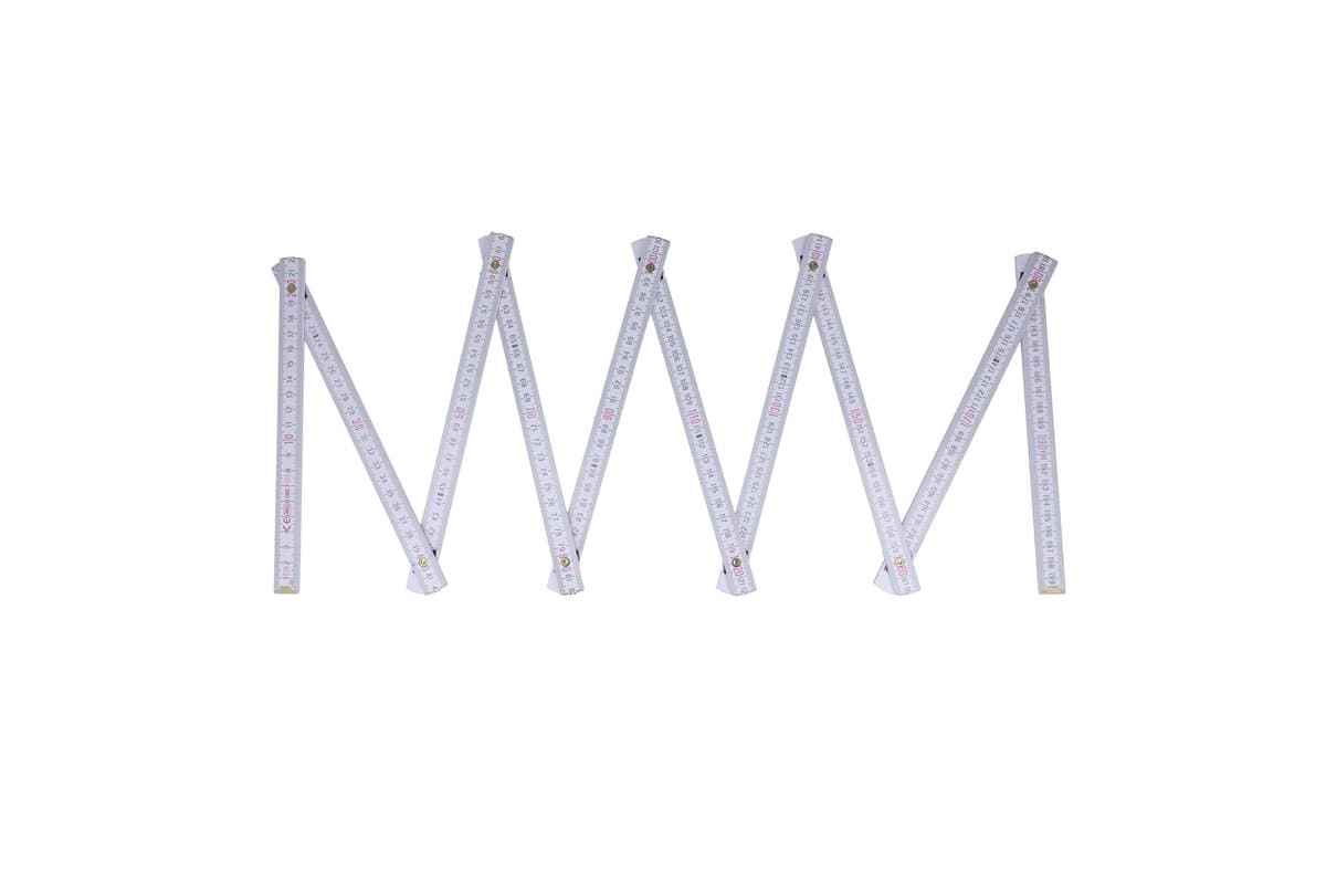 Folding ruler wood 2m premium coloured 3