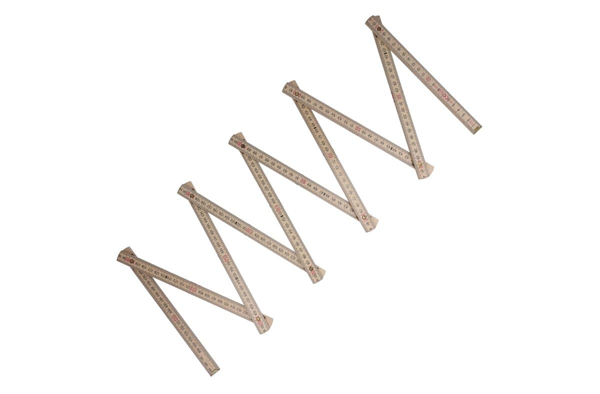Folding ruler wood 2m premium natural 5