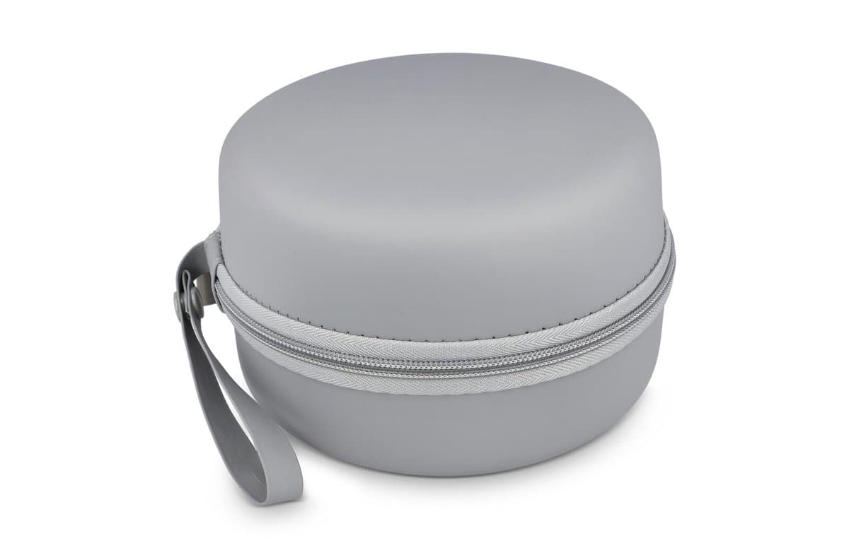 Contoured memory foam travel pillow with EVA case 3
