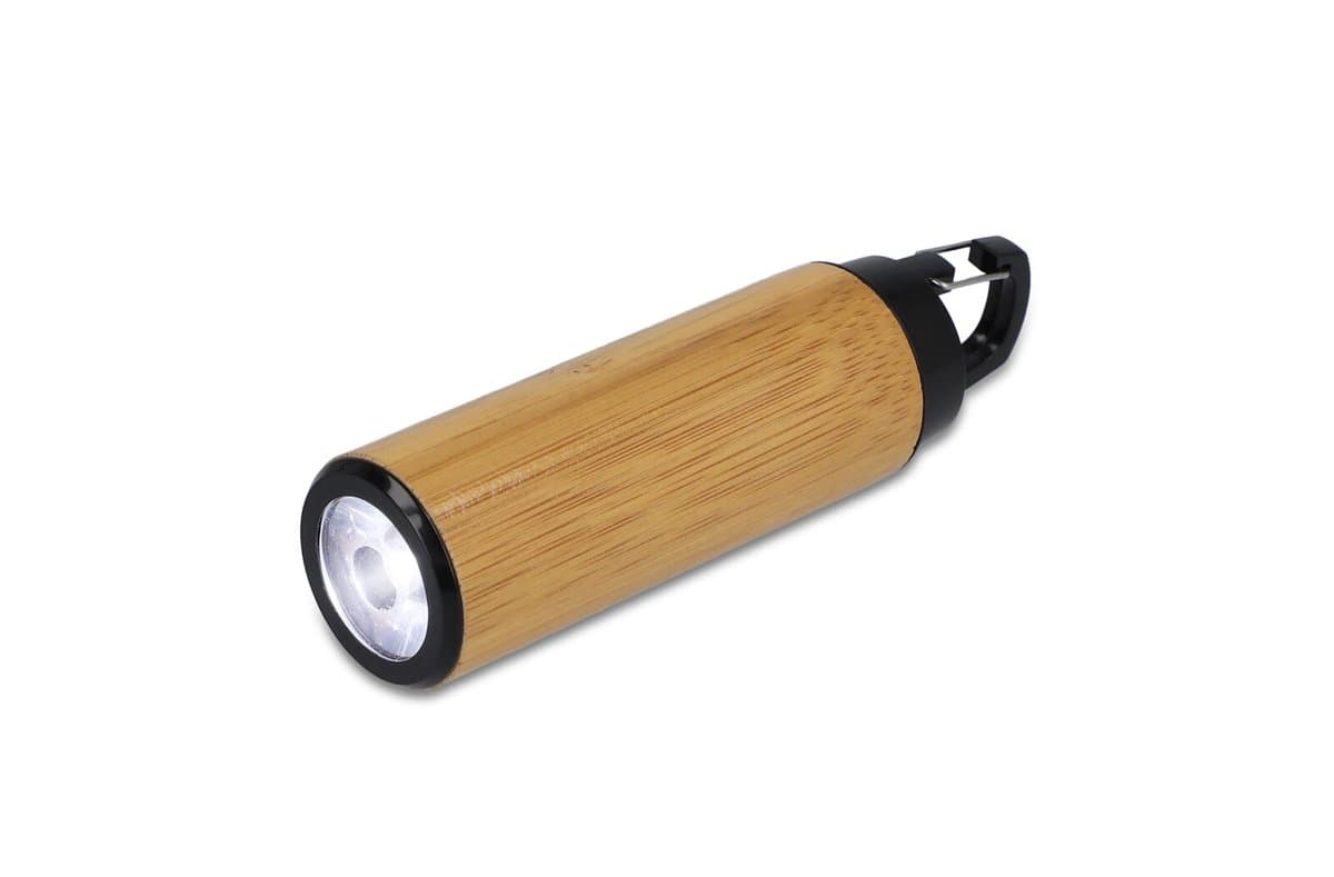 Bamboo Flashlight with clip 3