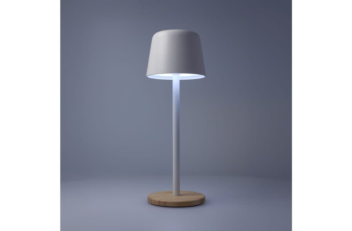 Solis Dimmable Table lamp with bamboo base 4