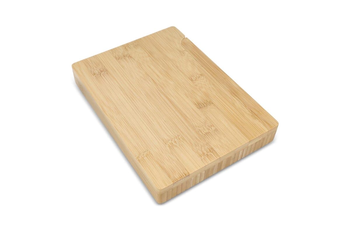 4pc Bamboo cheese & wine serving set 3