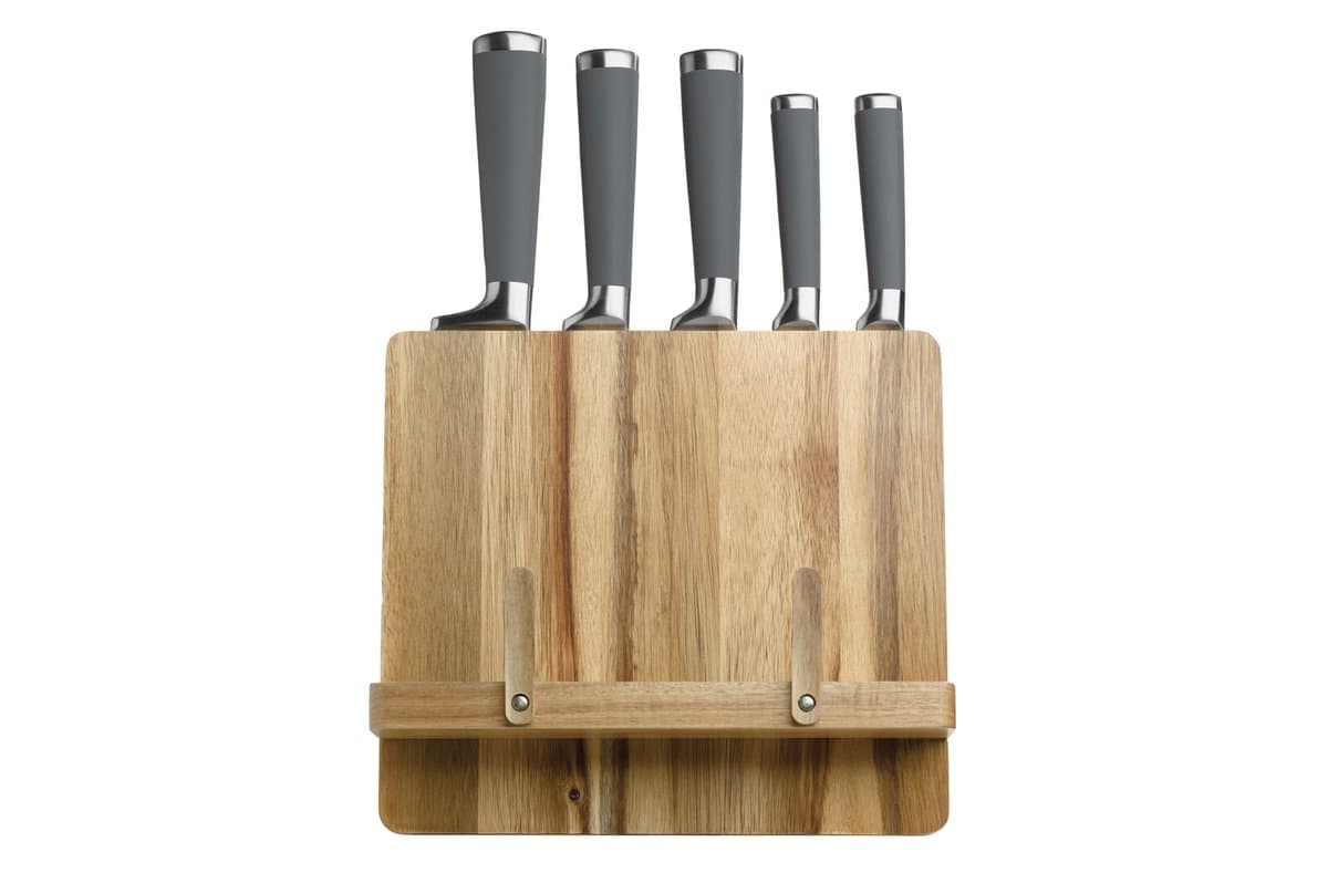Cooking book standard with 5 knives 5