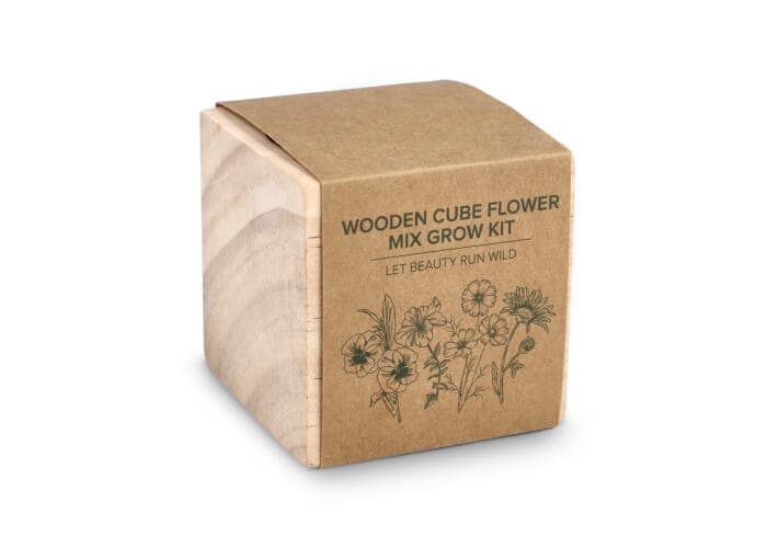 FSC Wooden Planter Set - Flower mix 2