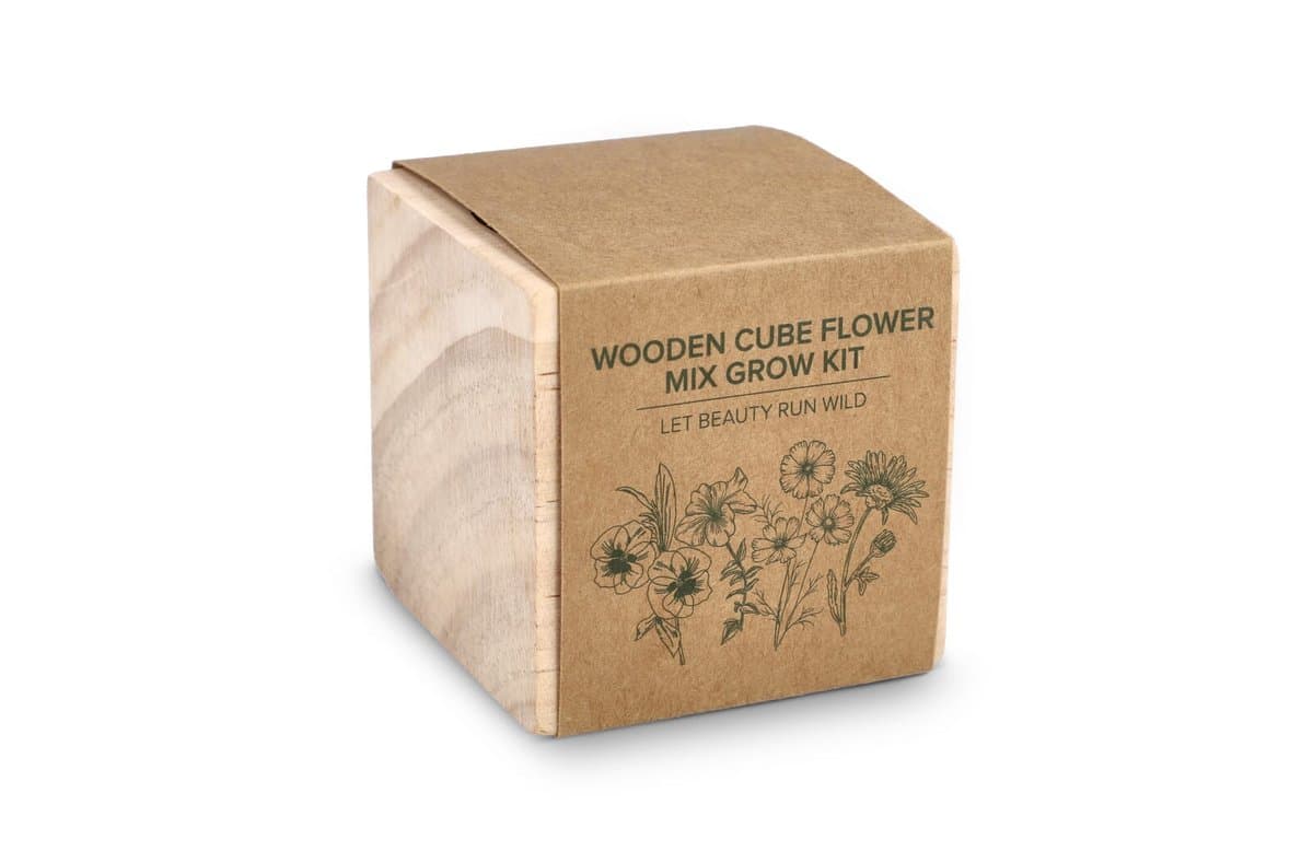 FSC Wooden Planter Set - Flower mix 3